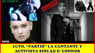 #LUTO el mundo despide a la cantante SINEAD O´CONNOR por su lamentable SUIC... - Mister Andrew.