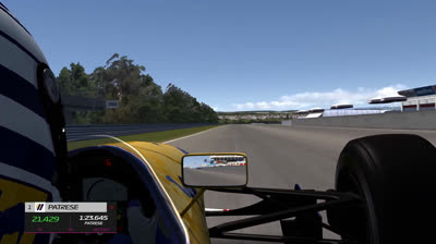 Subjetiva Riccardo Patrese Williams FW14A - Estoril