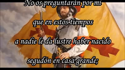 BRINDIS DE LOS TERCIOS, Asi sea amen y quien no defienda su patria no tiene derecho a disfrutarla.