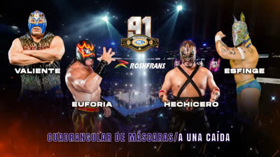CMLL 91st Anniversary Show-Hechichero vs Esfinge vs Valiente vs Euforia